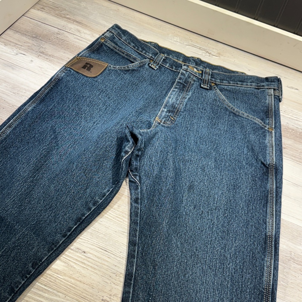 Wrangler Riggs Workwear Jeans 34x32 Dark Blue Denim 103WAC5DT